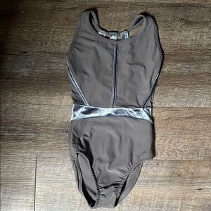 Honeycut cut out leopard onesie bodysuit dancewear